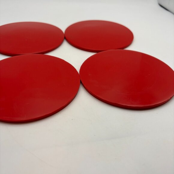 NFL Tampa Bay Buccaneers Football Flag Logo Set of Four Plastic Cup Coasters - Picture 10 of 11